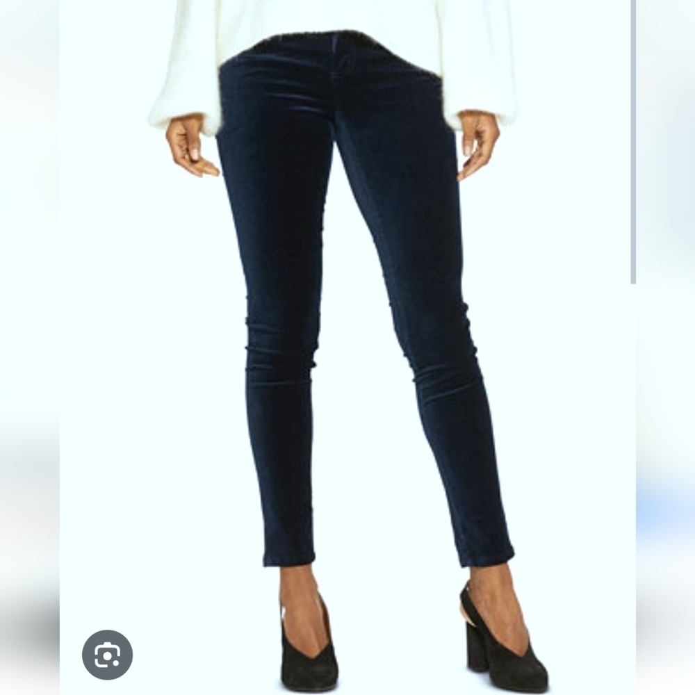 NWT Silver Jeans Aiko Navy Velvet Skinny Jeans